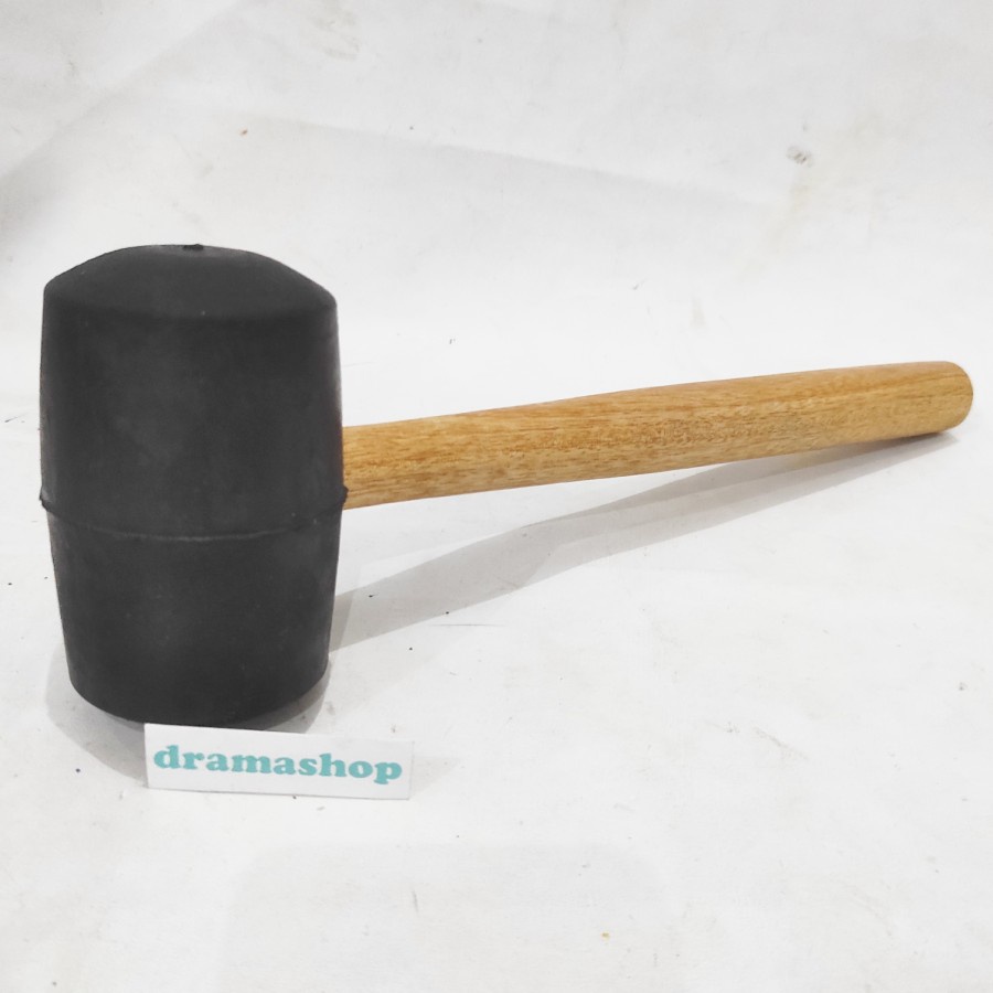 palu karet rata lantai ubin keramik granit hitam besar dramashop