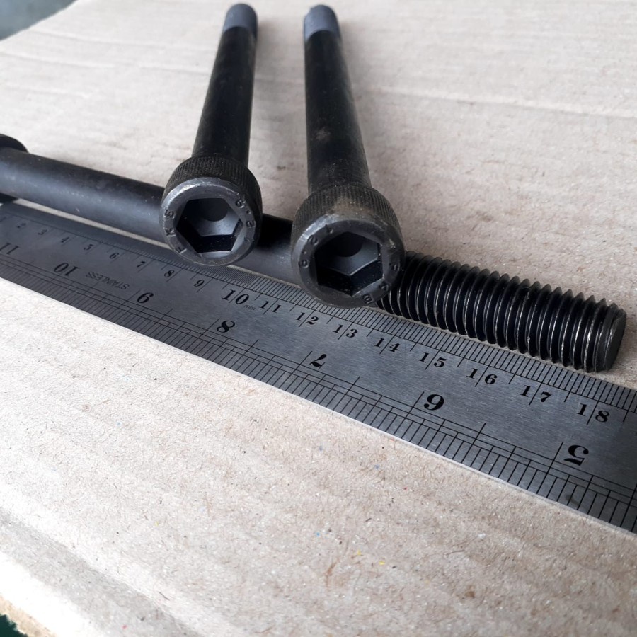 BAUT L BAJA M14 X 180 / BAUT L M14 X 180 / BAUT L M14X180 BAJA HITAM / BAUT M14 / BAUT 22  KUNCI L12