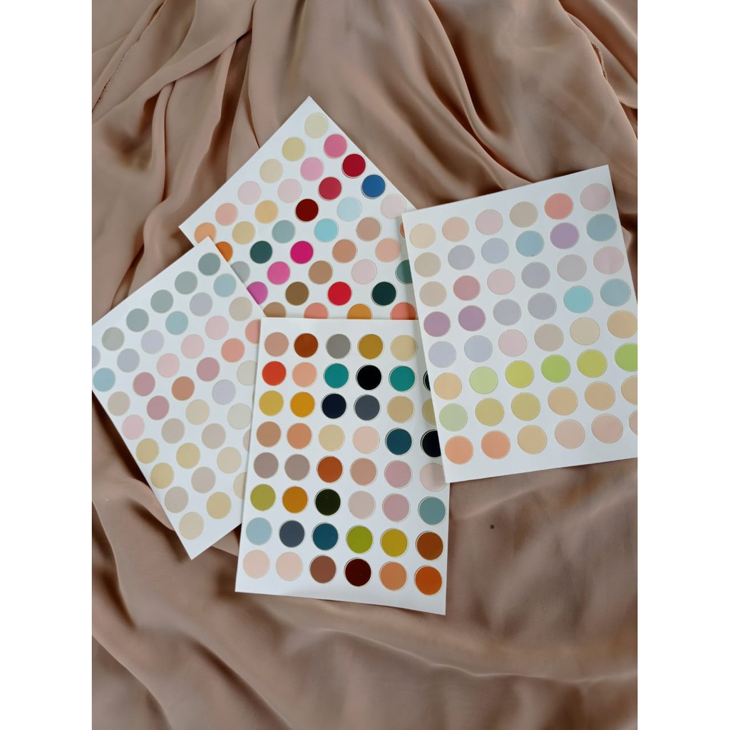 

Sticker dot bulat 2cm dekorasi dinding buku journal aesthetic korea