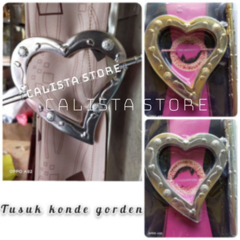 TUSUK KONDE GORDEN BENTUK LOVE