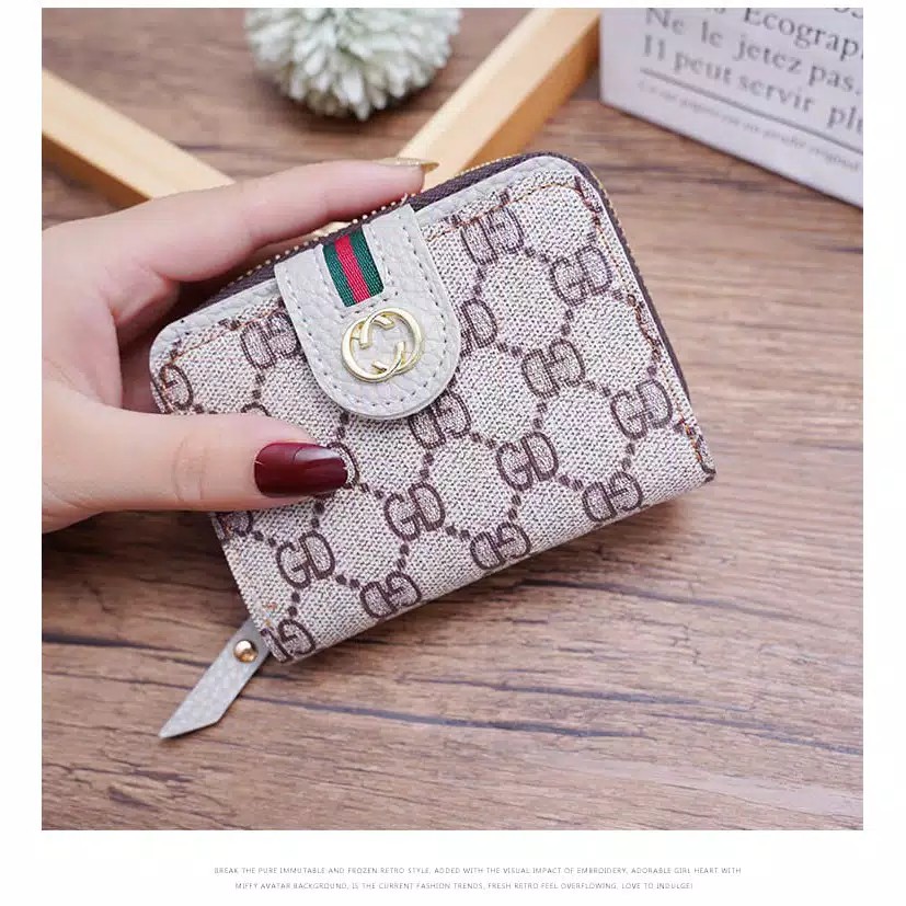 ( Fy ) COD DOMPET IMPORT DOMPET WANITA DOMPET MURAH MOTIF GD LIPAT MURAH DOMPET MINI REAL PIC