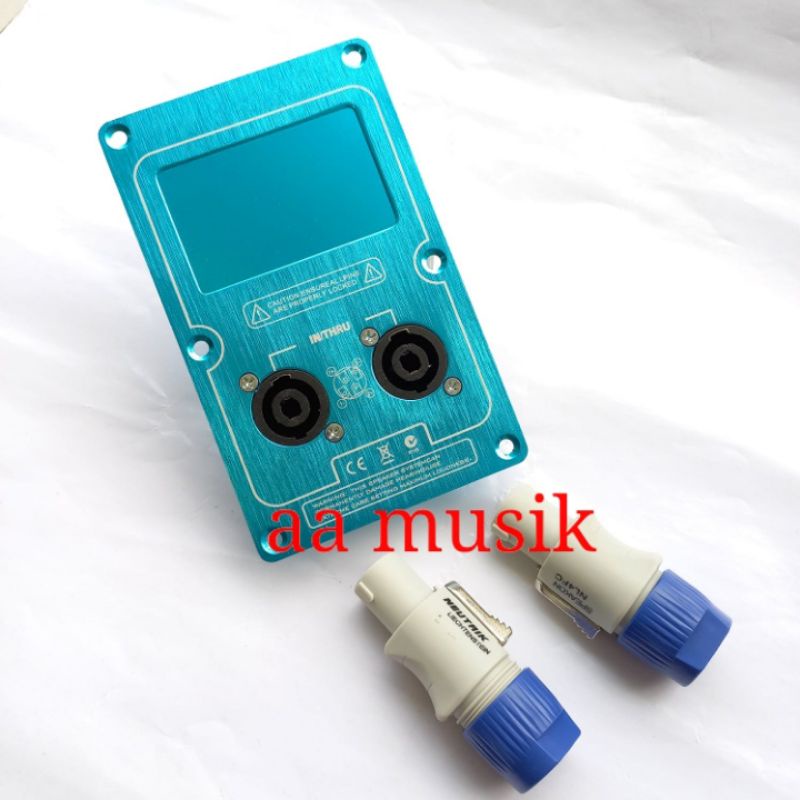 PANEL BOX SPEAKER BAHAN BESI PLUS 2 BUAH SPIKON NEUTRIK