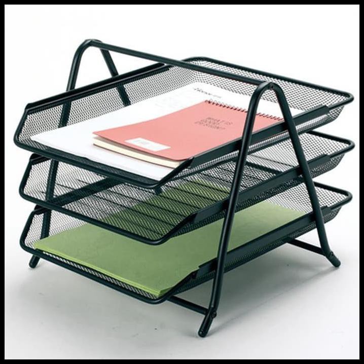 Rak Kertas Surat Letter Tray Besi Susun 3 Murah