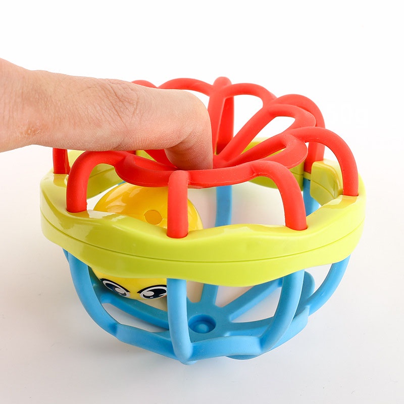 Mainan Bayi Bola Kerincingan Bahan Karet Lembut Teether Rattle Bayi | Baby Toys-Won