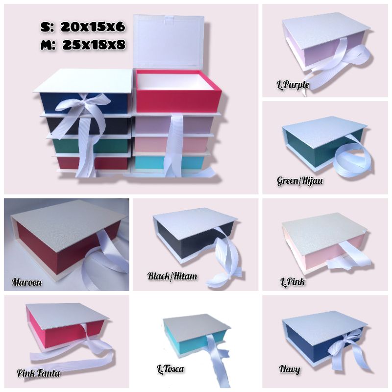 

CUSTOM GIFTBOX HAMPERS HARD COVER MODEL BUKU