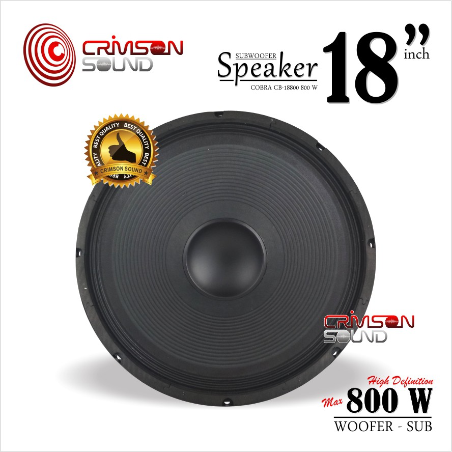 speaker curve 18 inch