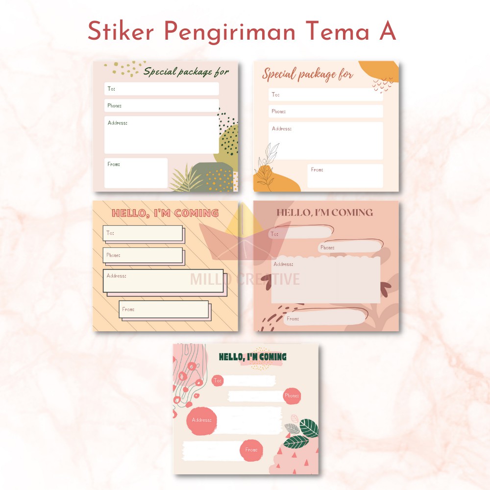 

Stiker Pengiriman / Sticker Pengiriman / Label Pengiriman Tema A