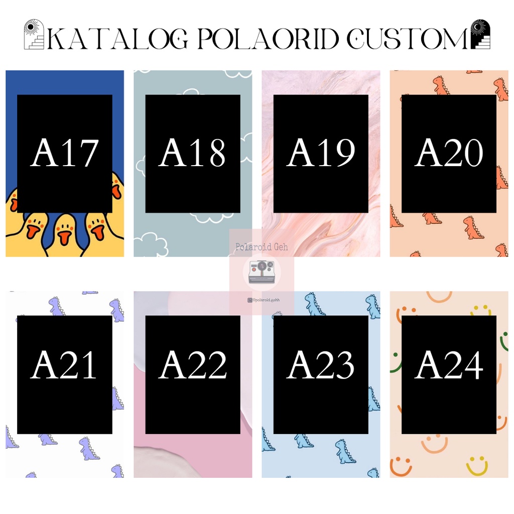 POLAROID CUSTOM BACKGROUND AESTHETIC