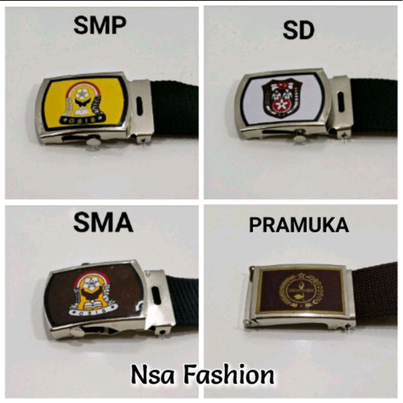 SABUK SEKOLAH LOGO SD SMP SMA PRAMUKA | IKAT PINGGANG ANAK SEKOLAH LAMBANG OSIS FORMAL