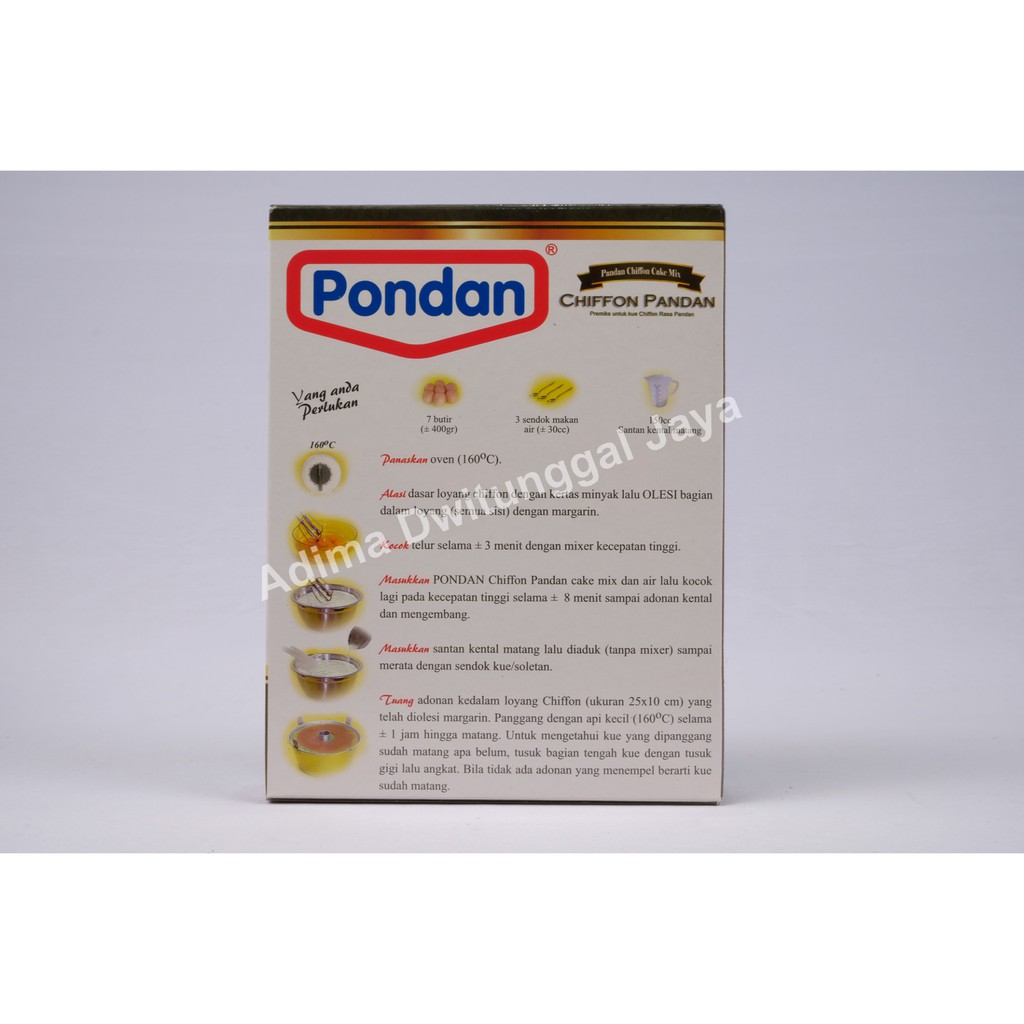 Pondan Chiffon Pandan 400 gr