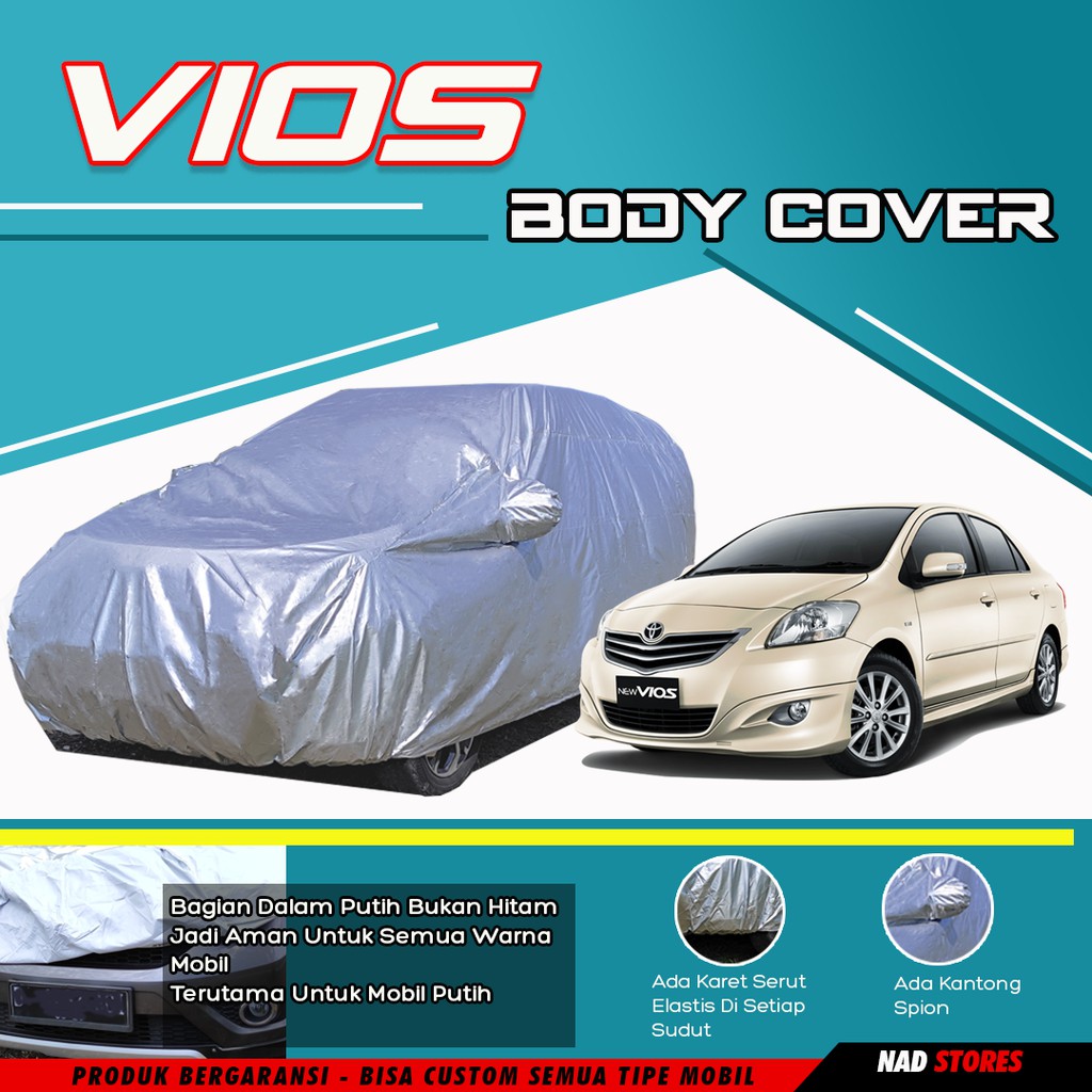 Sarung Mobil Vios Body car cover sedan no 7 vios civic baru e36 ford gala lynx lancer evo 4 5 city dangan famila forza eterna