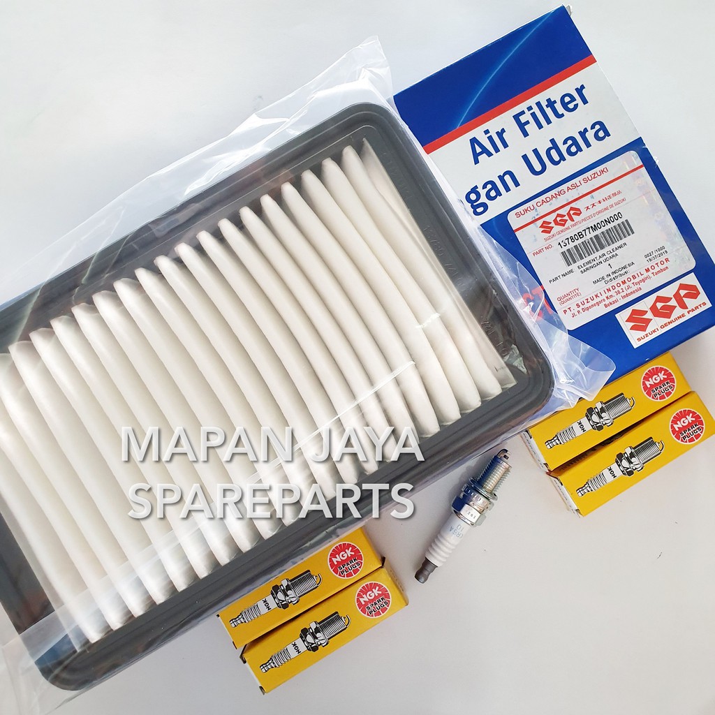 Paket Busi Filter Udara Ertiga ORIGINAL SUZUKI NGK