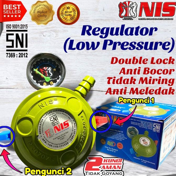 Regulator Gas Nis 2 Pengunci/ Double Lock
