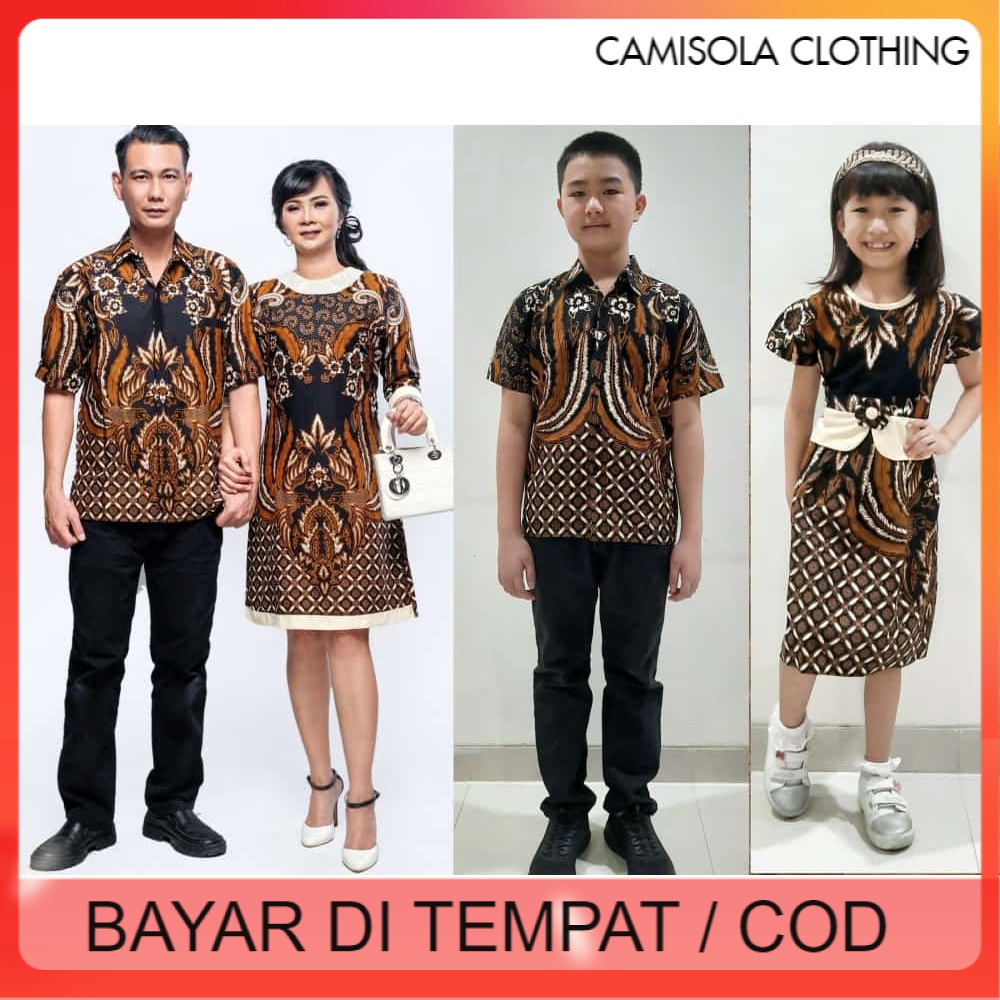 BATIK COUPLE KELUARGA SARIMBIT SERAGAM FAMILY PASANGAN DRESS ADELIA HITAM AYAH IBU ANAK LAKI LAKI PEREMPUAN COWOK CEWEK PASANGAN MUDA JUMBO MODERN BATIK SET TERBARU NATAL PAKAIAN WANITA PREMIUM QUALITY CAMISOLA CLOTHING