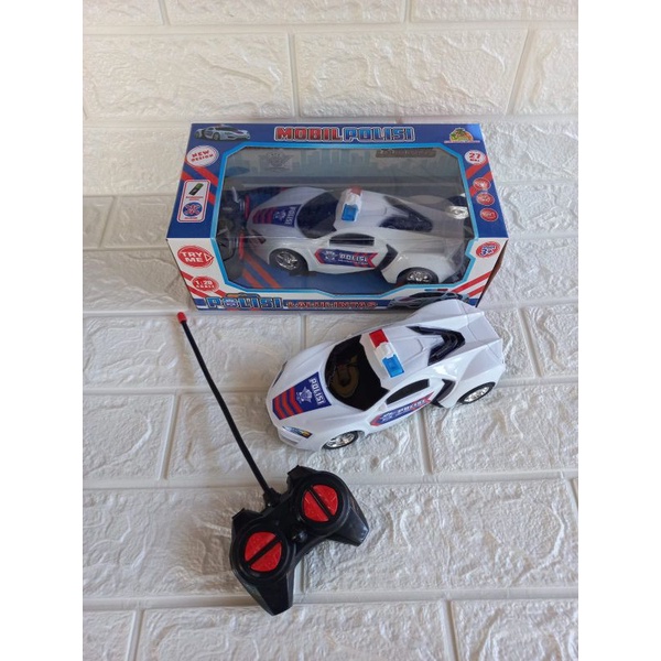 Mainan Mobil Remote Control Polisi / Mainan Mobil Polisi Lalu Lintas / Mainan Mobil Polisi
