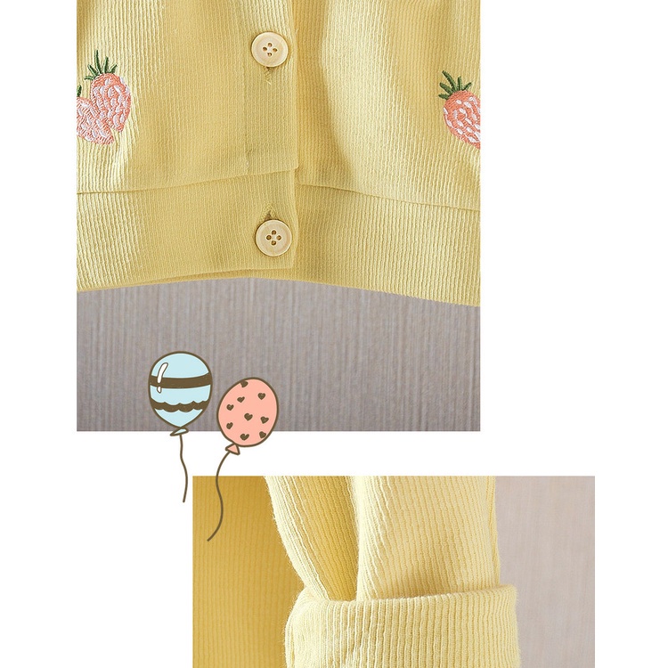 CHUBBI 2 Sweater/Cardigan Anak Bayi Perempuan Rajutan Fruit