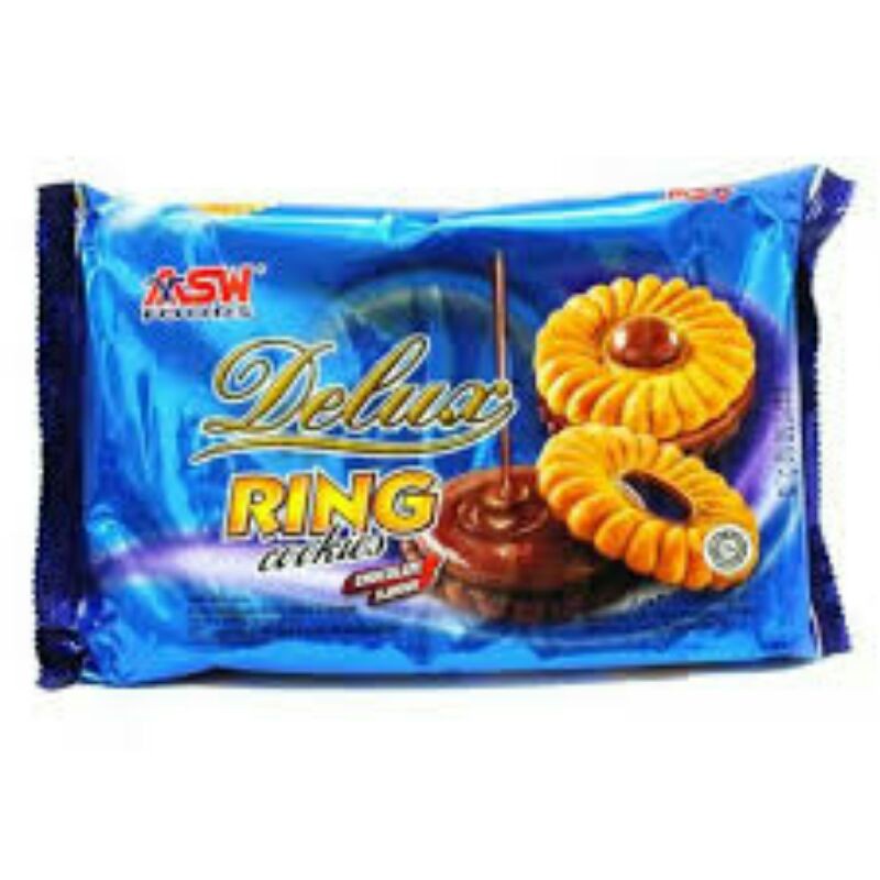 ASW Deluxe Ring Cookies Coklat 300Gr