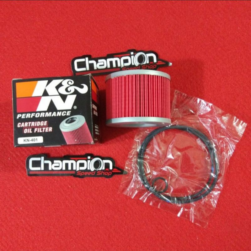 Oil Filter Oli Mesin K&N KNN KN 401 Ninja 250R 250 Karburator Karbu N250R