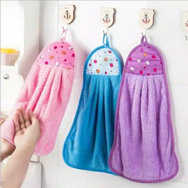 MOTIF BUAH KAIN LAP TANGAN MODEL GANTUNG HANDUK TANGAN SERBET GANTUNG HANDTOWEL KARAKTER