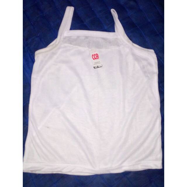 Kaos singlet wanita putih