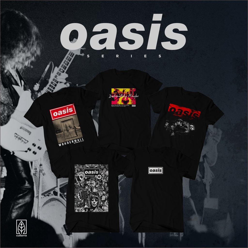 KAOS BAND / KAOS OASIS  / BAJU OASIS SERIES / BAJU BAND OASIS SERIES  / BAJU MUSIK METAL ROCK