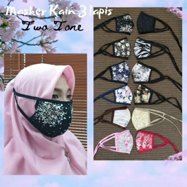 MASKER KAIN 3 LAPIS TEBAL BY GITA PELANGI