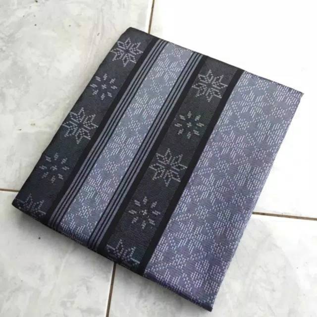 Kain tenun songket BARON silverblack