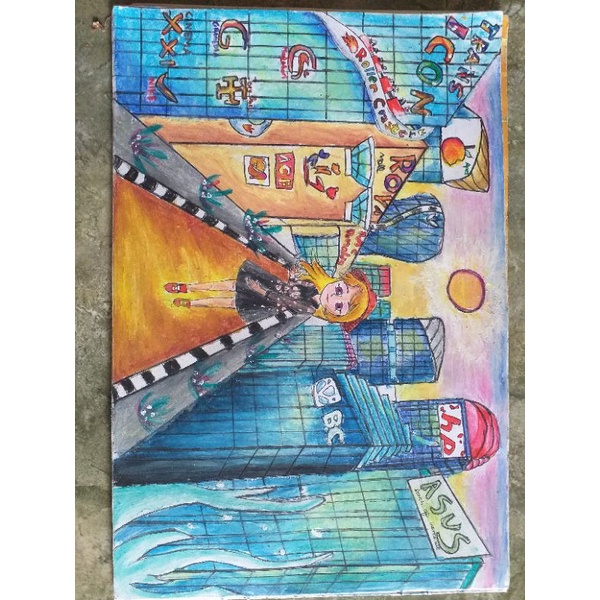 

Gambar crayon anak SD