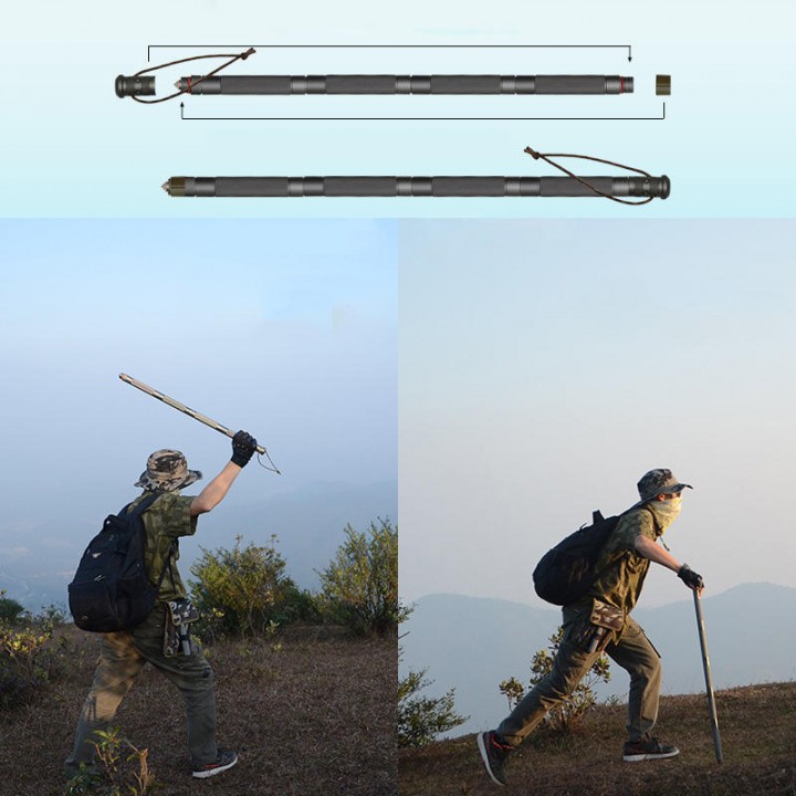 Portable Multi-function Hiking Camping Outdoor Walking-Trekking Stick