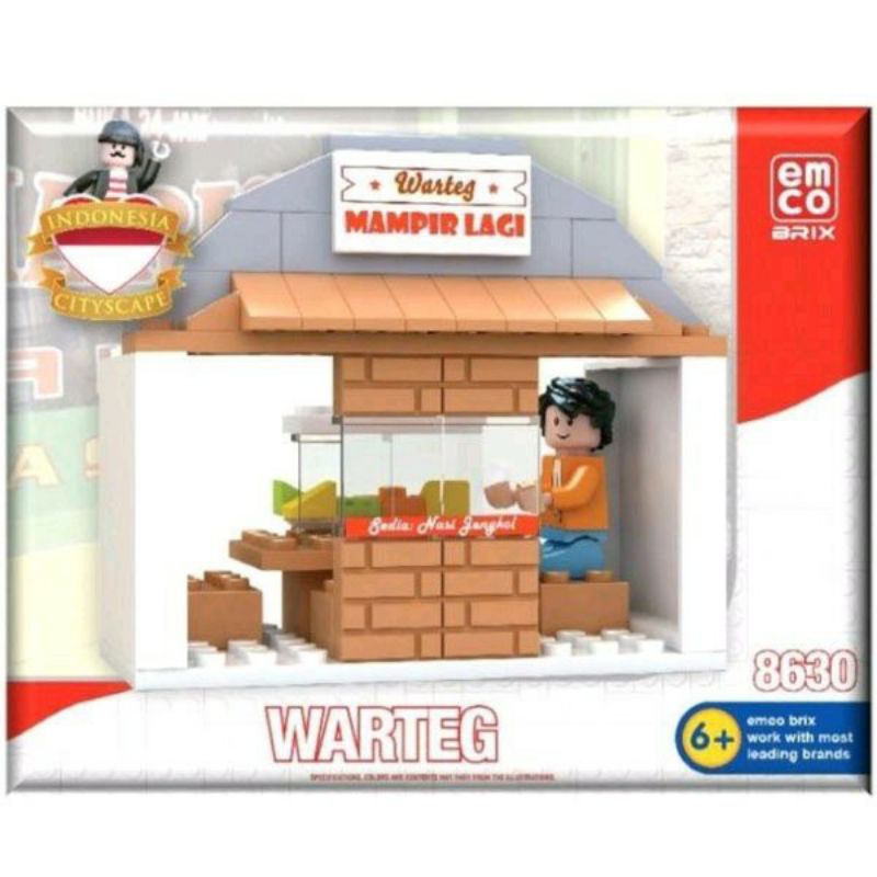 Mainan Emco Brix Miniatur Warteg