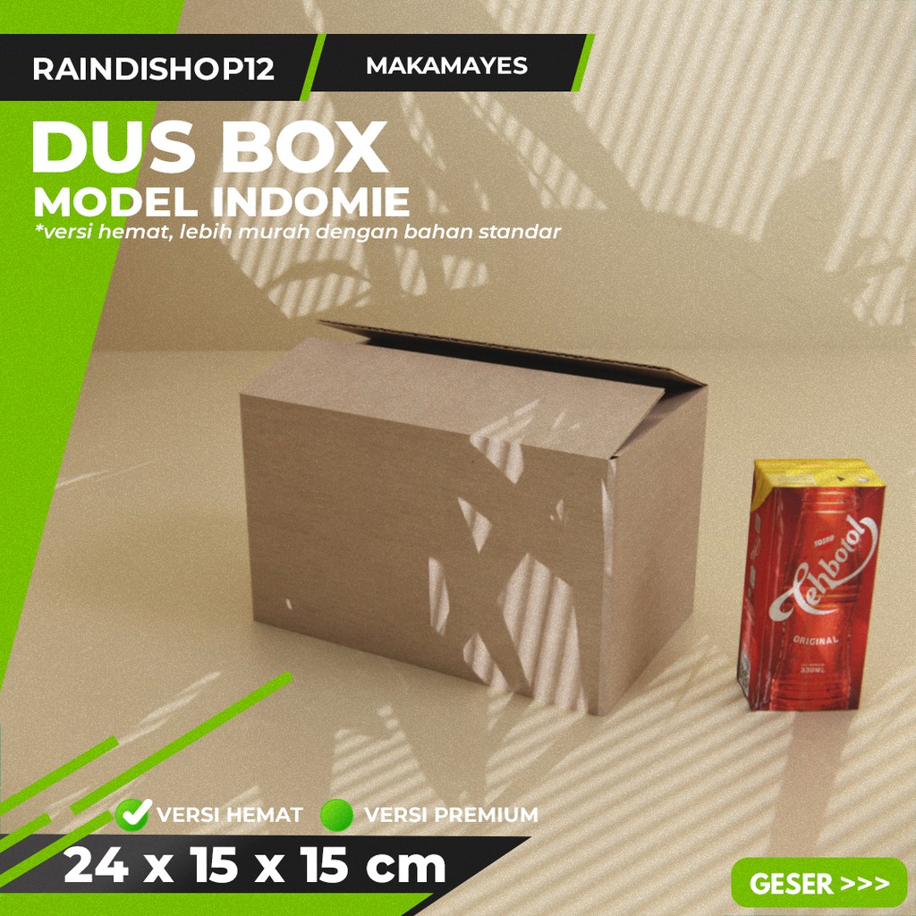 

BOX 24 X 15 X 15 CM KARDUS KOTAK KEMASAN PACKAGING KADO POLOS