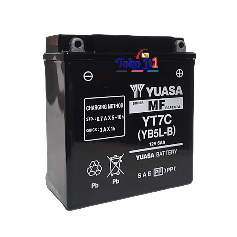 YUASA AKI MOTOR  YT7-C MF 12V 6AH