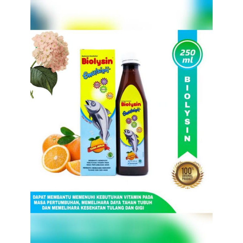 Biolysin Emulsion 250 ml Multivitamin Anak ORIGINAL-BPOM