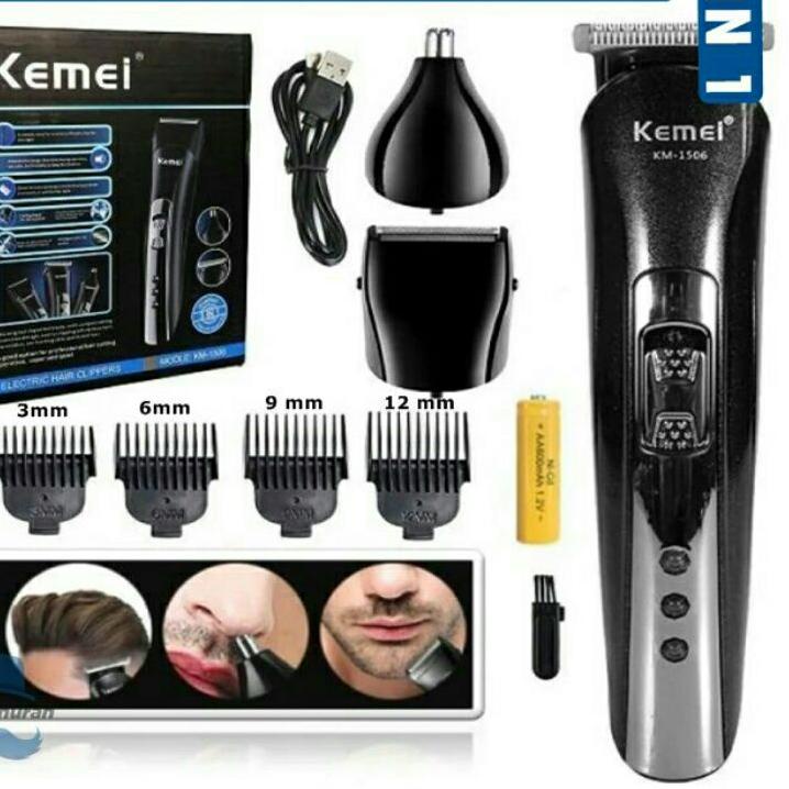 ENAK-Alat cukur Kemei-alat cukur rambut/jenggot/bulu hidung/kemei original 3in1-/1506/1407