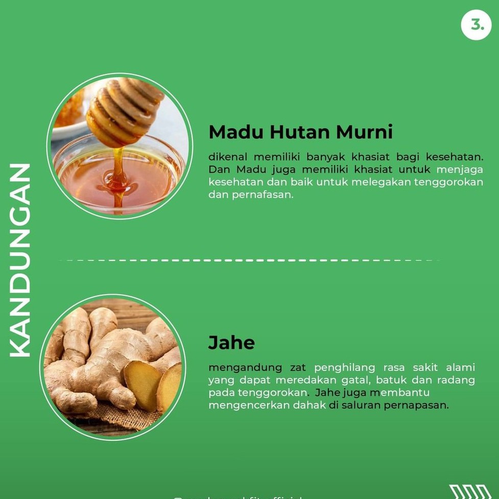 Madu GURAH FIT Asli Original obat batuk sesak nafas asma Bronkitis Radang Tenggorokan flu batuk berdahak anak dan dewasa-3