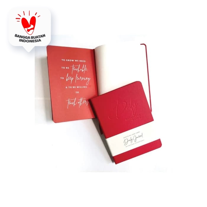 

PROMO DAILY JOURNAL (NOTEBOOK) JOSE CAROL (UNLINED PAGES) RED