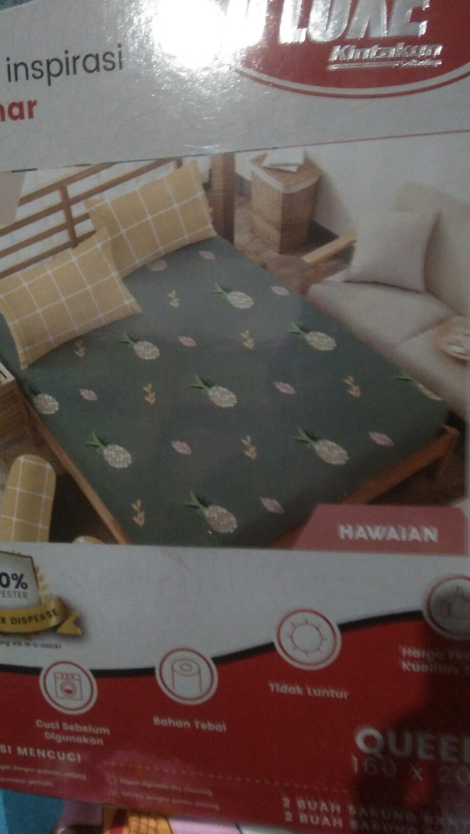 Kintakun Isthana - Sprei Kintakun Dluxe 160x200 - Hawaian / Rockstar / Unicorn / Zirafa