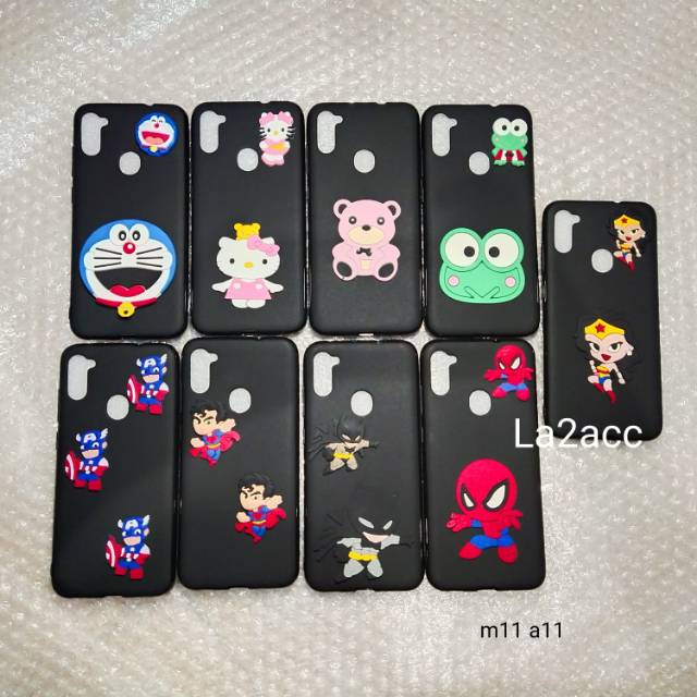 Case softcase soft case silikon silicon Samsung M11 Samsung A11 karakter 3d