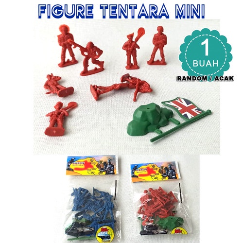 Mainan figure tentara set mini - FIGURE TENTARA MINI pack kecil