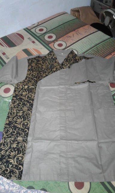 Kemeja Batik Lengan Panjang 021 Asifa Batik Hrb026 Hem Batik Murah Seno Sogan Bakung Padi Manggar K5