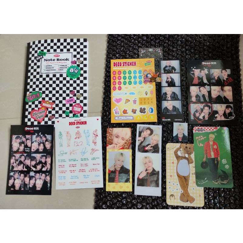 Sharing DECO KIT TXT NOTEBOOK DECO STICKER 6 CUTS GROUP HUENINGKAI SET
