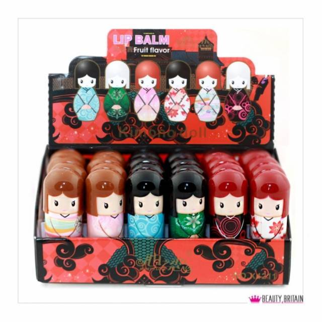 LIP BALM KIMONO DOLL harga satu bok isi.24