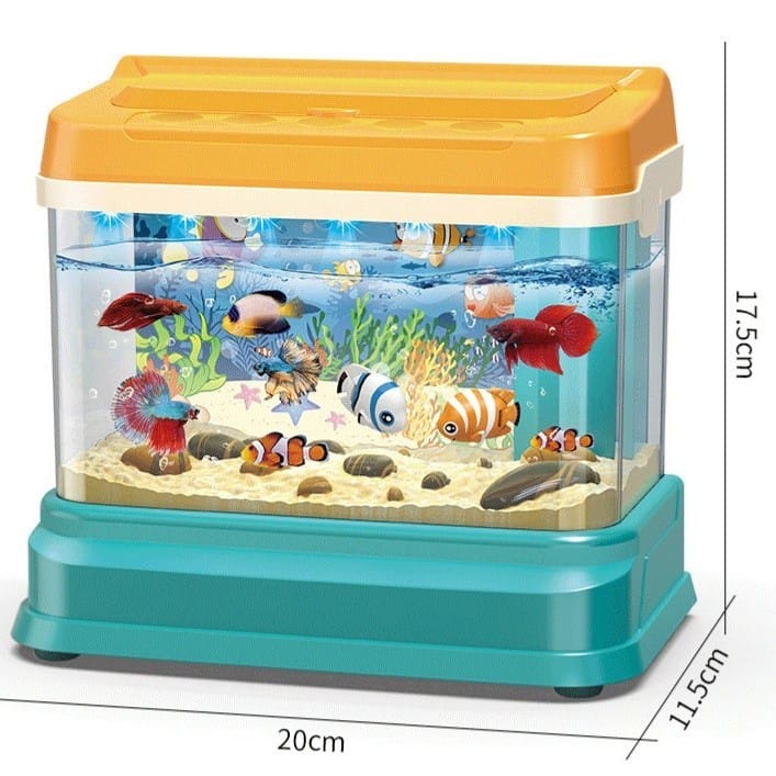 Aquarium Fun Interaction Mainan Pelihara Ikan Hewan Laut Fishing Game Set Magnet Box