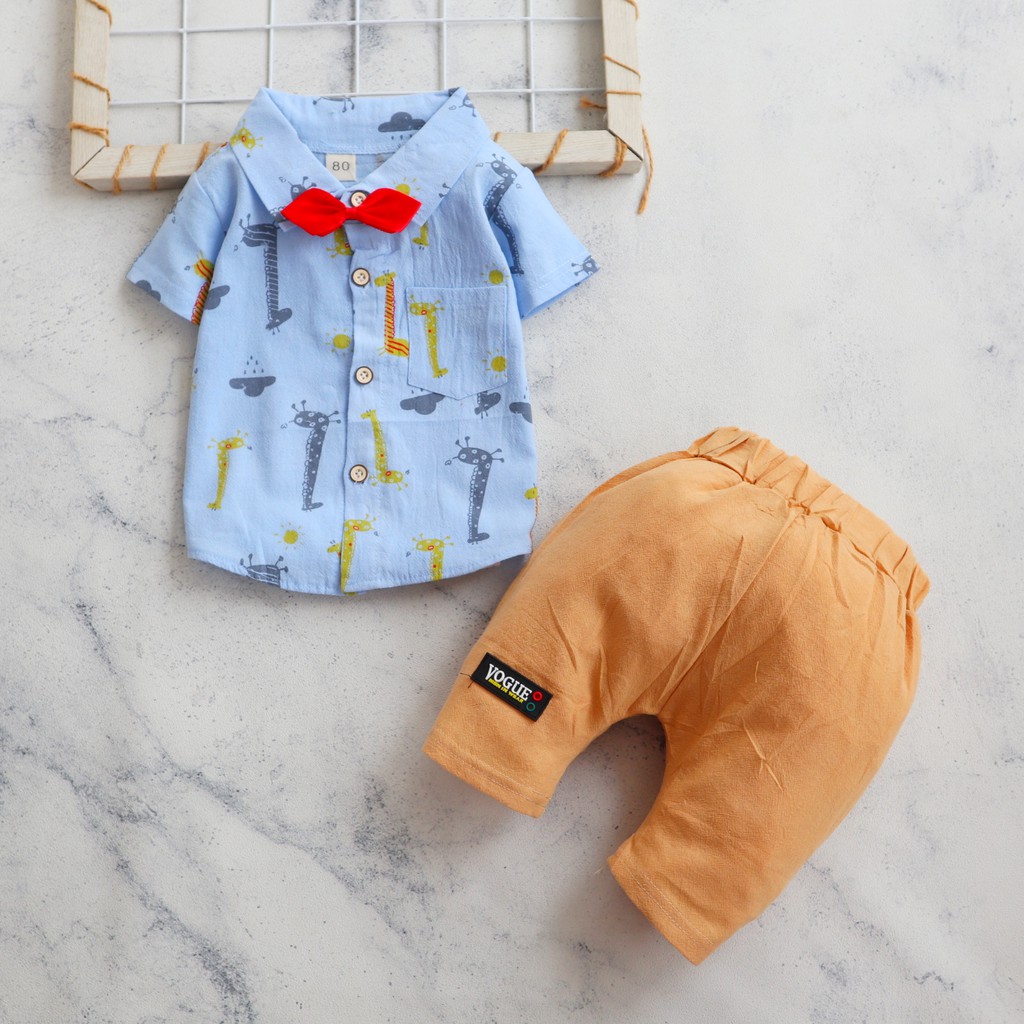 Motif Giraffe Cloud IMPORT Setelan Kemeja IMPORT Baju Motif Giraffe Cloud IMPORT Setelan Kemeja IMPORT Baju