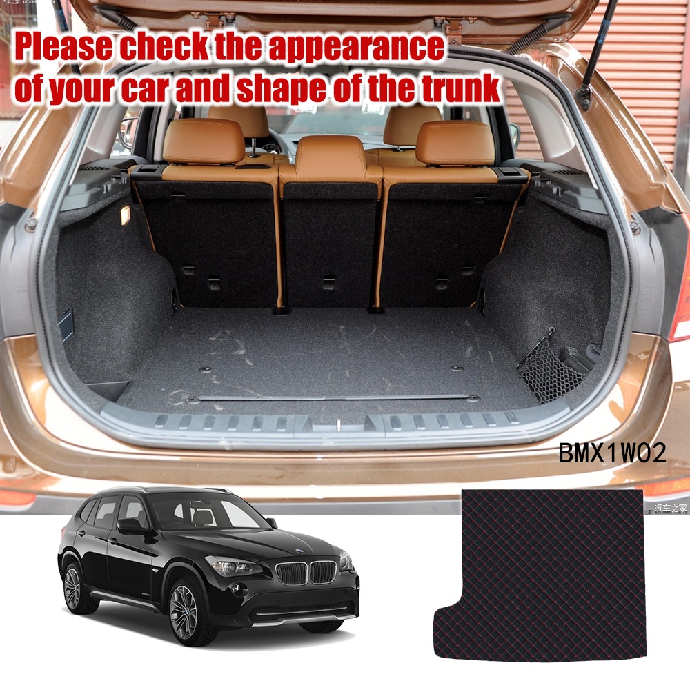 Pad Cover Bagasi Mobil Bahan Kulit Untuk BMW X1 E84 2009 2010 2011 2012 2013 2014 2015