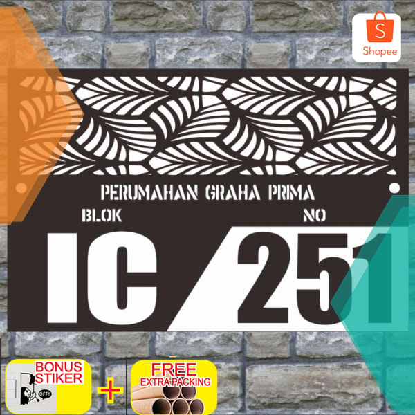 

Custom nomor rumah akrilik /nomor rumah acrylic Keren