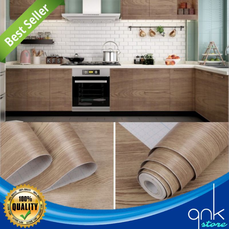 Wallpaper Dinding Motif Kayu 45cm x 10m Jati Walnut Wallpaper Sticker Wallstiker Wallpaper Sticker Wallsticker Sticker Dinding Motif Kayu Jati Walnut