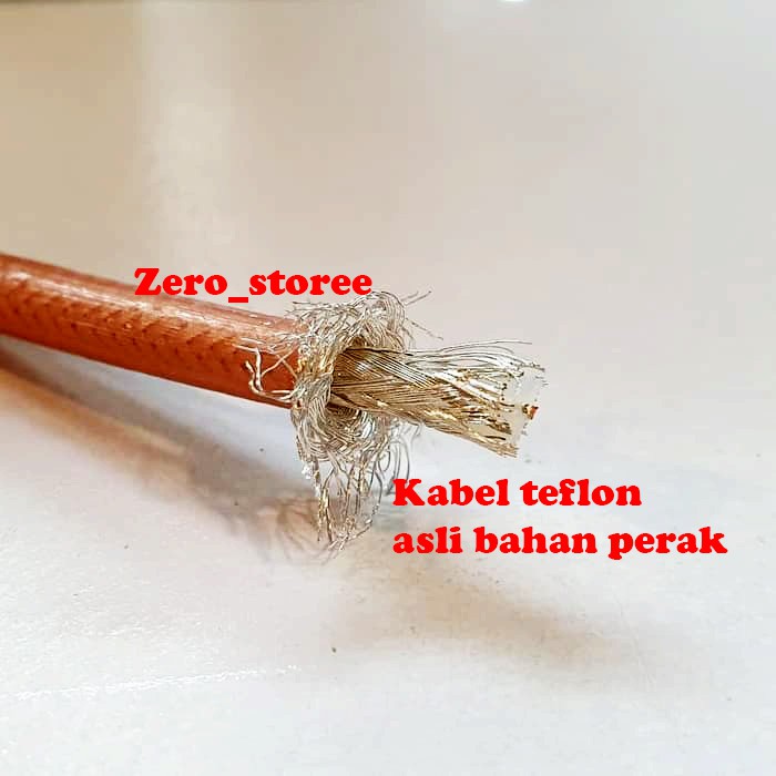 RG-142 Kabel Teflon Perak Asli Inner Tunggal Double lapisan RG142 RG58 Double Shielding Sildit rg58 Kabel teplon perak