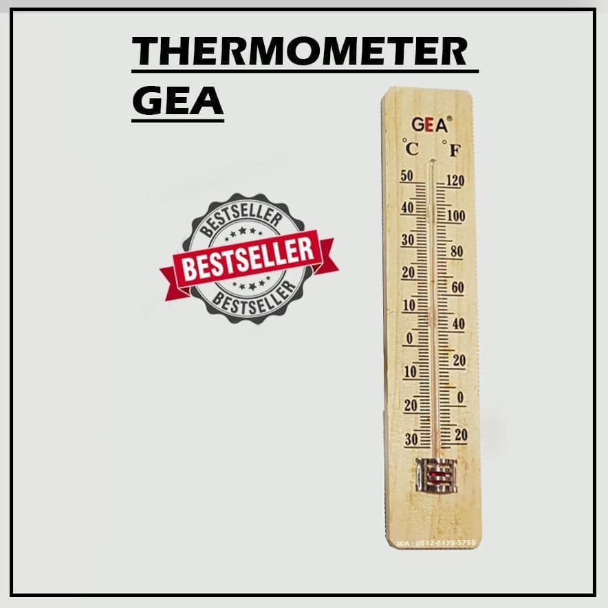 Termometer Thermometer Ruang GEA Kayu Mesin Tetas