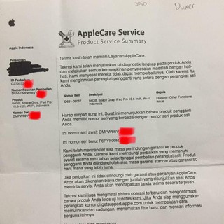 [Tablet Second] ipad pro 10.5 64 gb wifi only    bnob baru 2